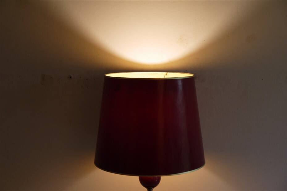 Vintage metal lamp from the 1970s