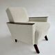 Cube armchair in wool buckle