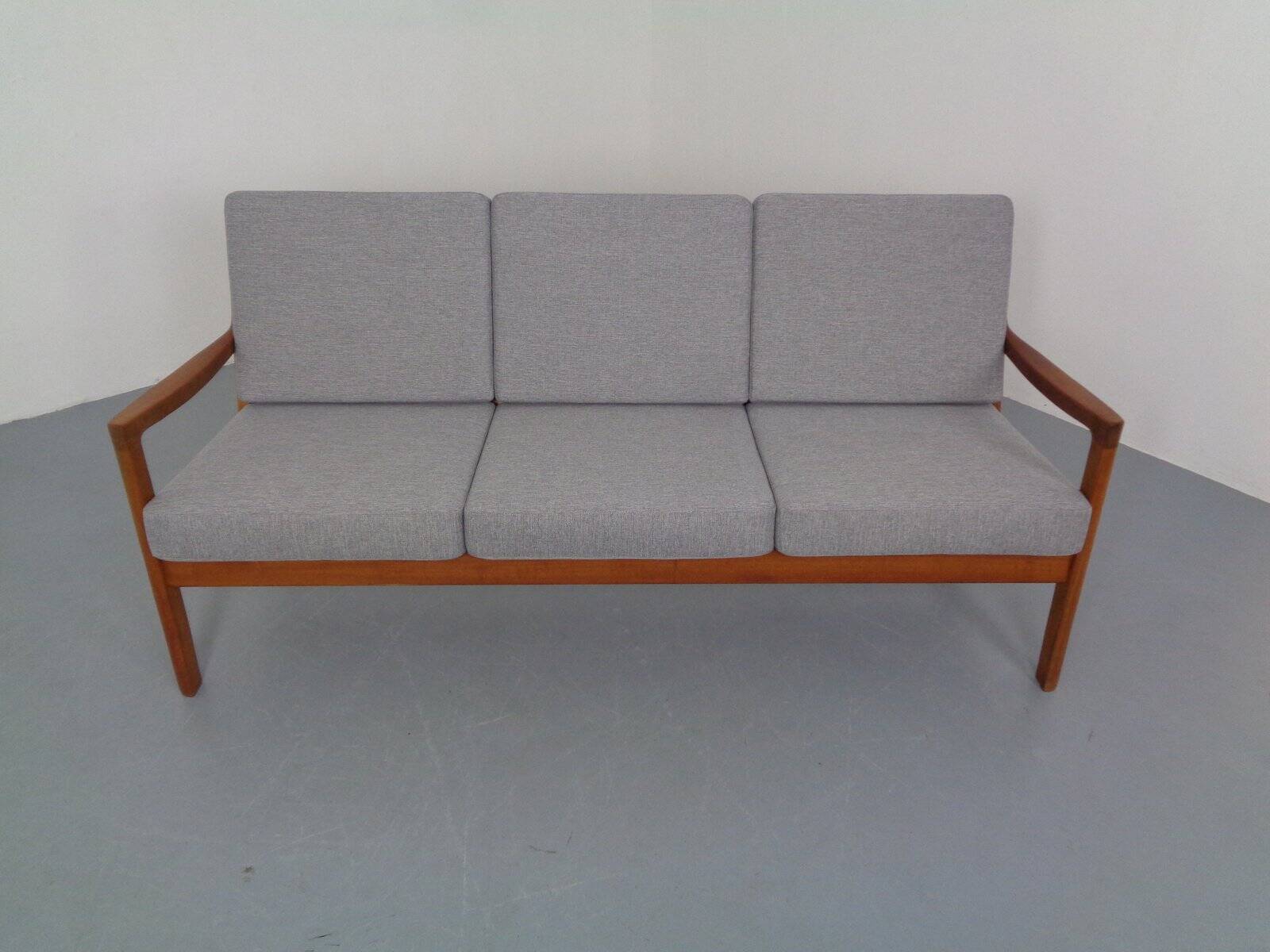Senator Teak 3-Seater Sofa by Ole Wanscher for France & Son, Denmark, 1960s