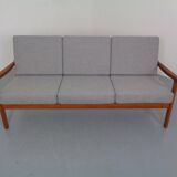 Senator Teak 3-Seater Sofa by Ole Wanscher for France & Son, Denmark, 1960s