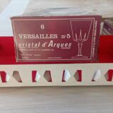 Set of 6 Arques crystal glasses