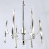 Mid-Century Lustre Gaetano Sciolari Sirius Silvered, Lightolier, Italy