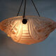 Suspension pink cavasque Art Deco 1 Fire, in glass paste. Year 30