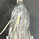 Vintage crystal lamp from the 70s – sculpted base – small table lamp
