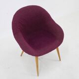 1970s Shell Beech Chair, Czechoslovakia