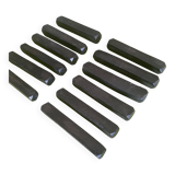 Set of 12 vintage ebony knife rests