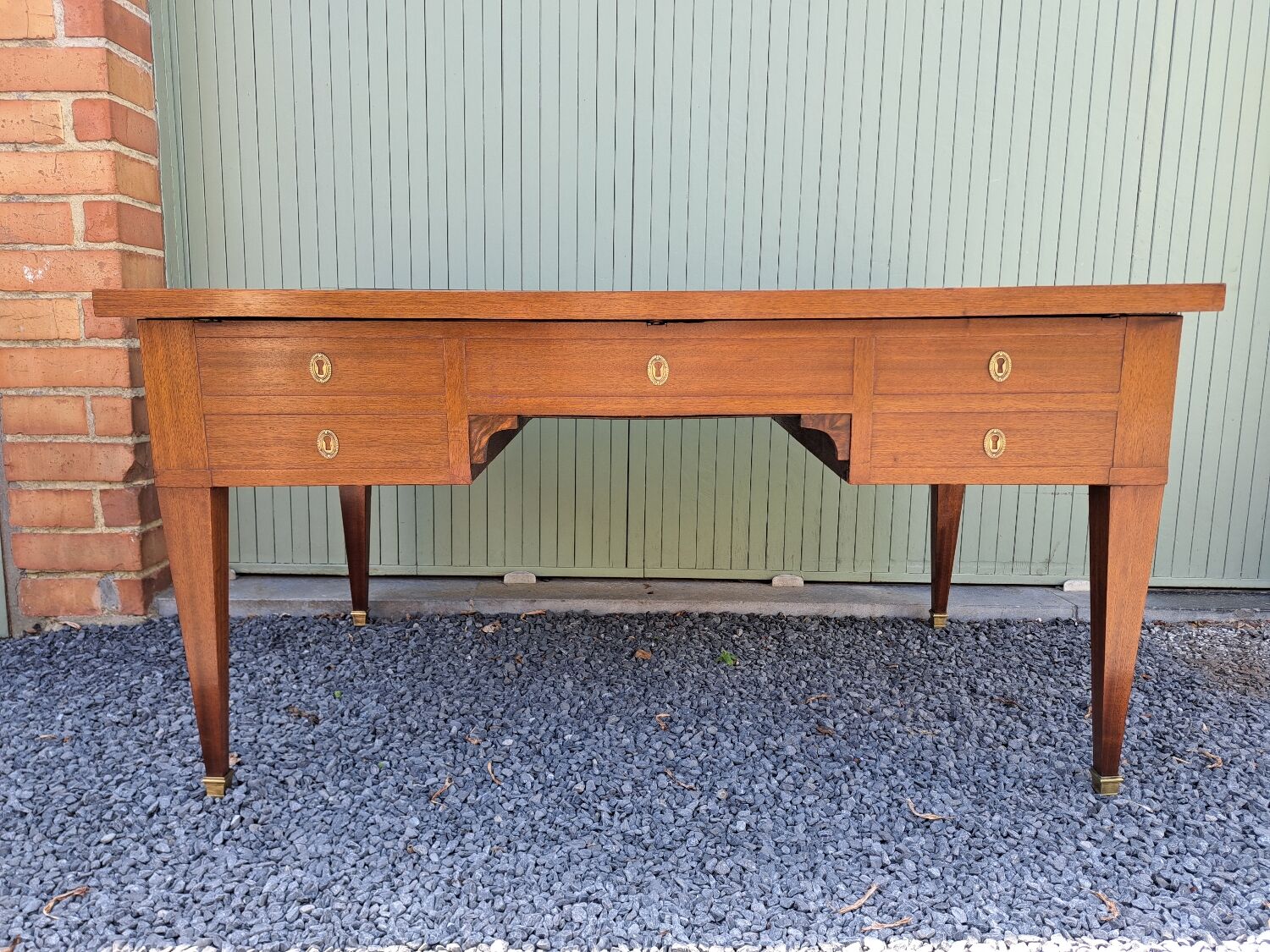 Restoration period mahogany desk