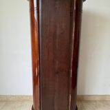 Somno “Column” or Cylindrical Cabinet, in flamed mahogany, Copenhagen, 1830-1840