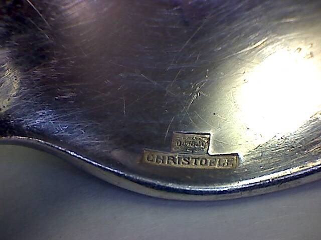 Box 2 drawers household 57 pieces christofle silver metal model "boreal"