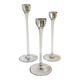 Set of three glass candle holders, Ikea, Blomster, 1999