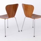 Set of 6 Vintage Stacking Chairs, 1960s, Teak - German Design
