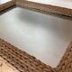 Grand miroir en cordage tressé