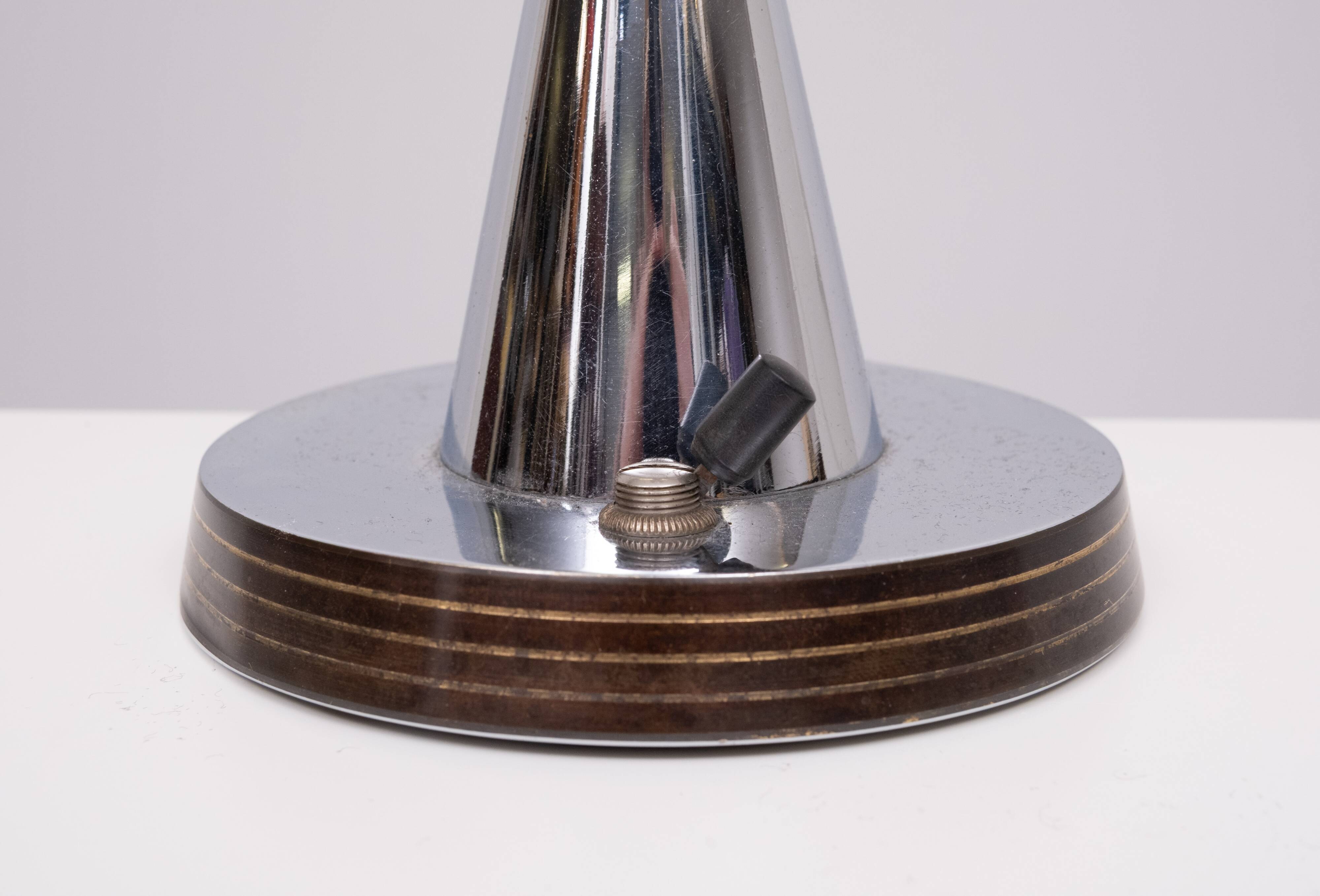 Art Deco Table Lamp by WMF Ikora, Brass and Copper, 1920s