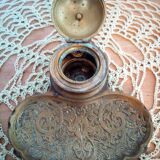 Old bronze inkwell