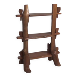 A playful mid-century French wooden bookcase 1960