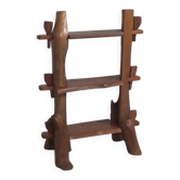 A playful mid-century French wooden bookcase 1960