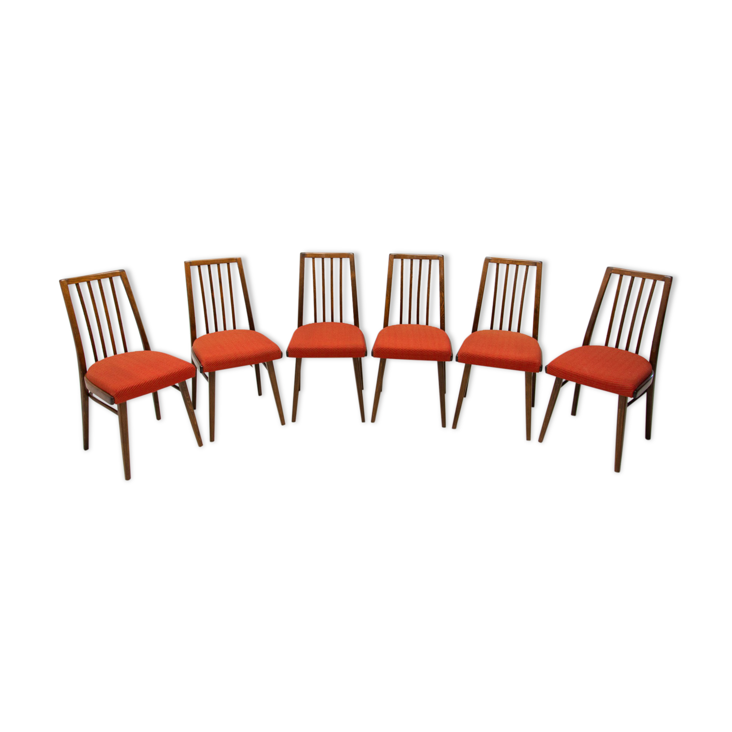 6 mid century dining chairs by Jitona, 1970s