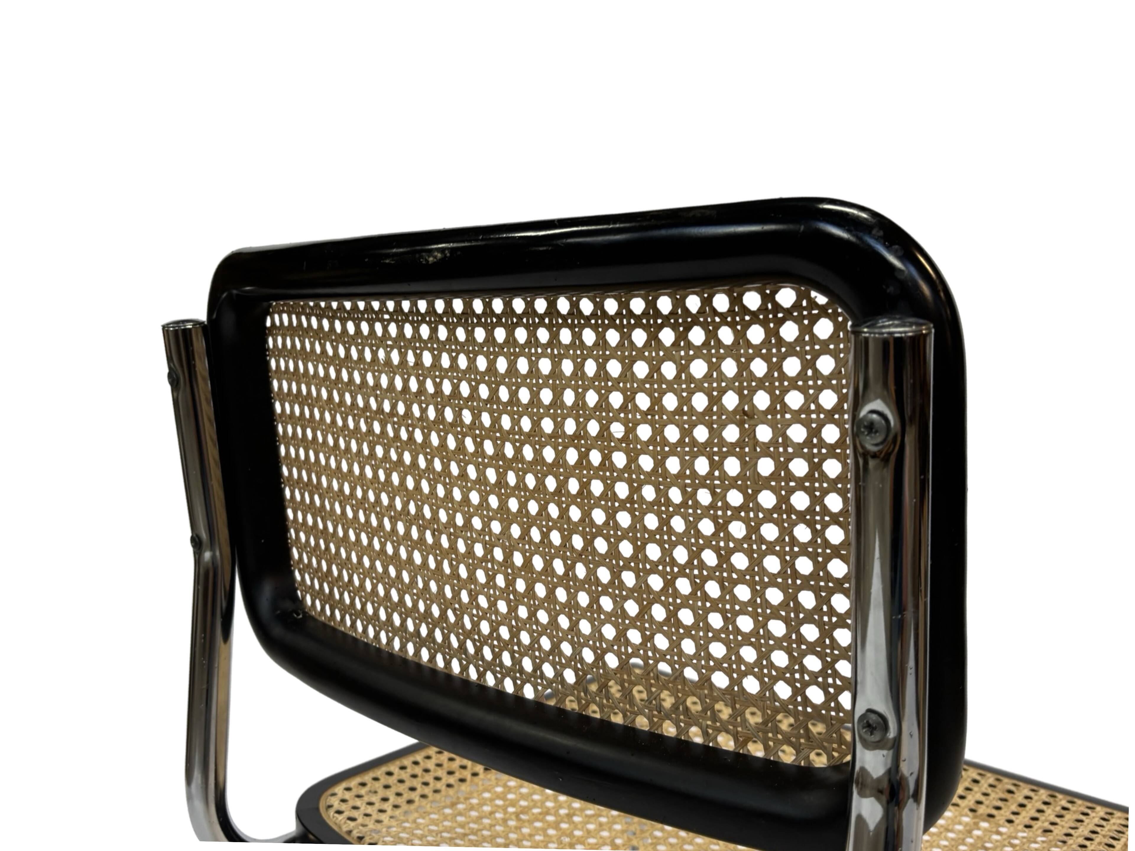 Cesca chair b32 model in chrome and black