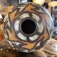 Stoneware ball vase by Charles Catteau for Keramis