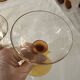 Set of 41 antique glasses with amber stems - water, wine, liqueur, champagne cups.