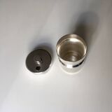 Vintage silver-plated mustard pot, SNPA goldsmiths of France, 20th century