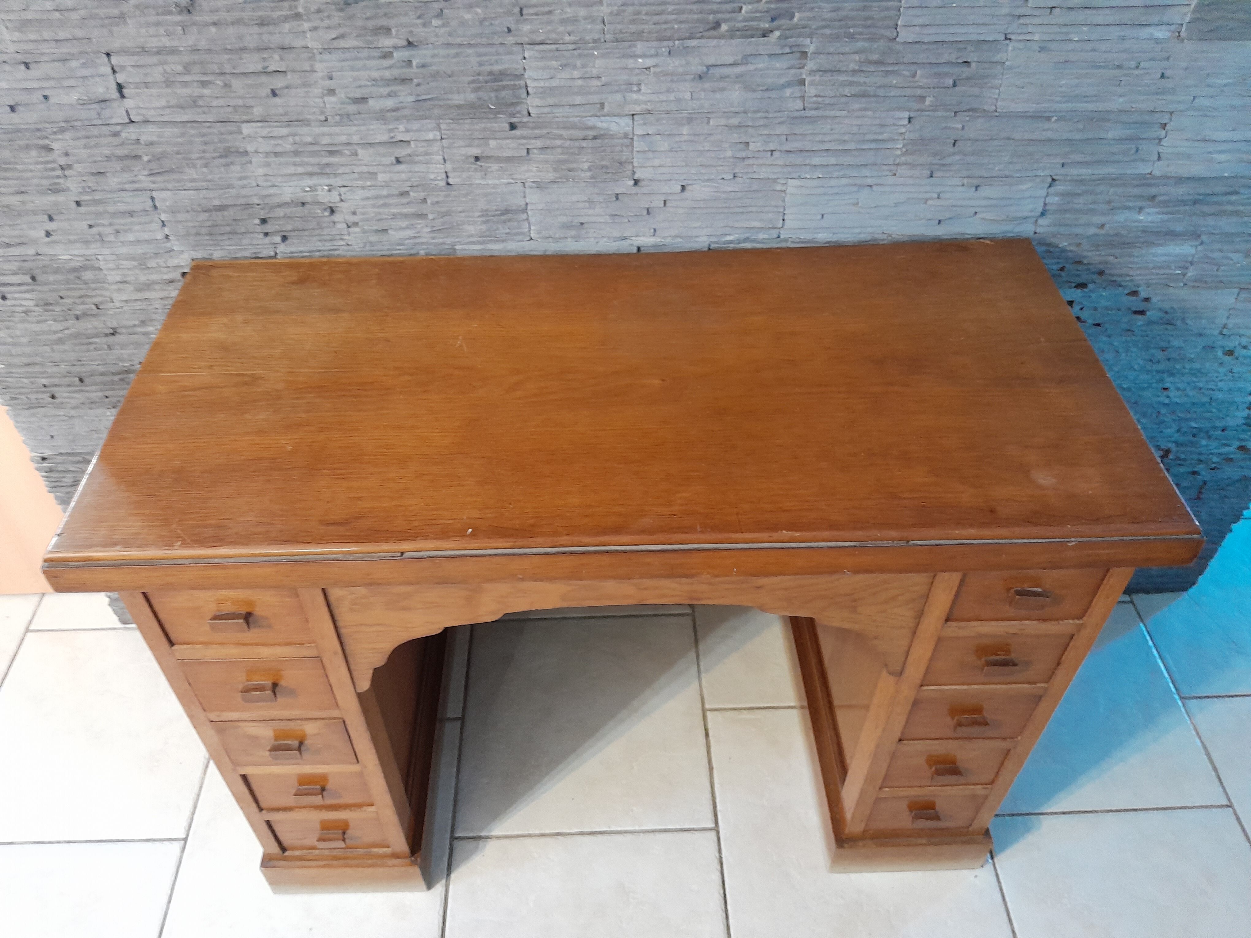 Ancien meuble de métier ou bureau vintage