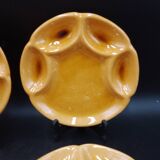 Set of 6 Vallauris AM terracotta plates signed Foucard-Jourdan