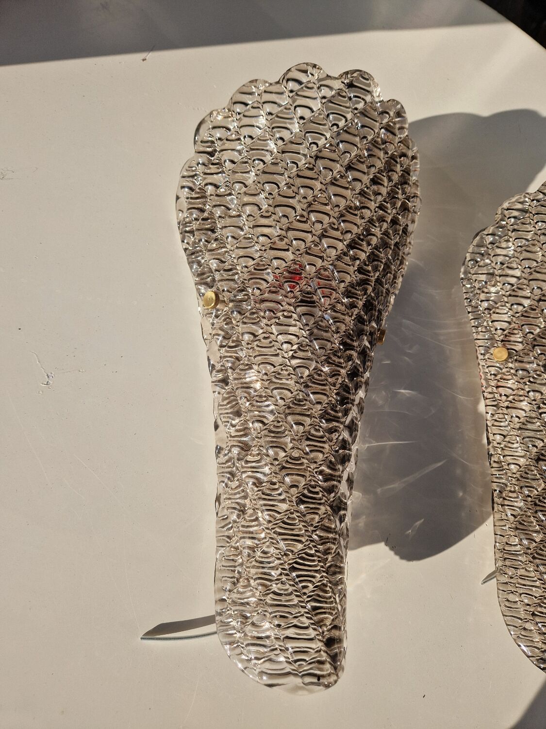 Pair of Murano glass wall lights