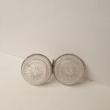 Aperitif servant, glass and silver metal