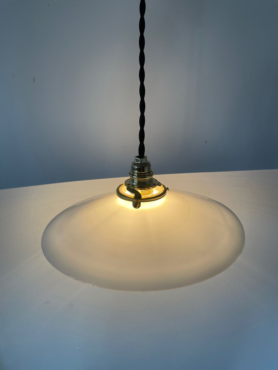 Old opaline pendant light