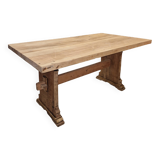 Table en noyer blond décapé