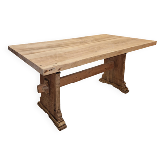 Pickled blond walnut table