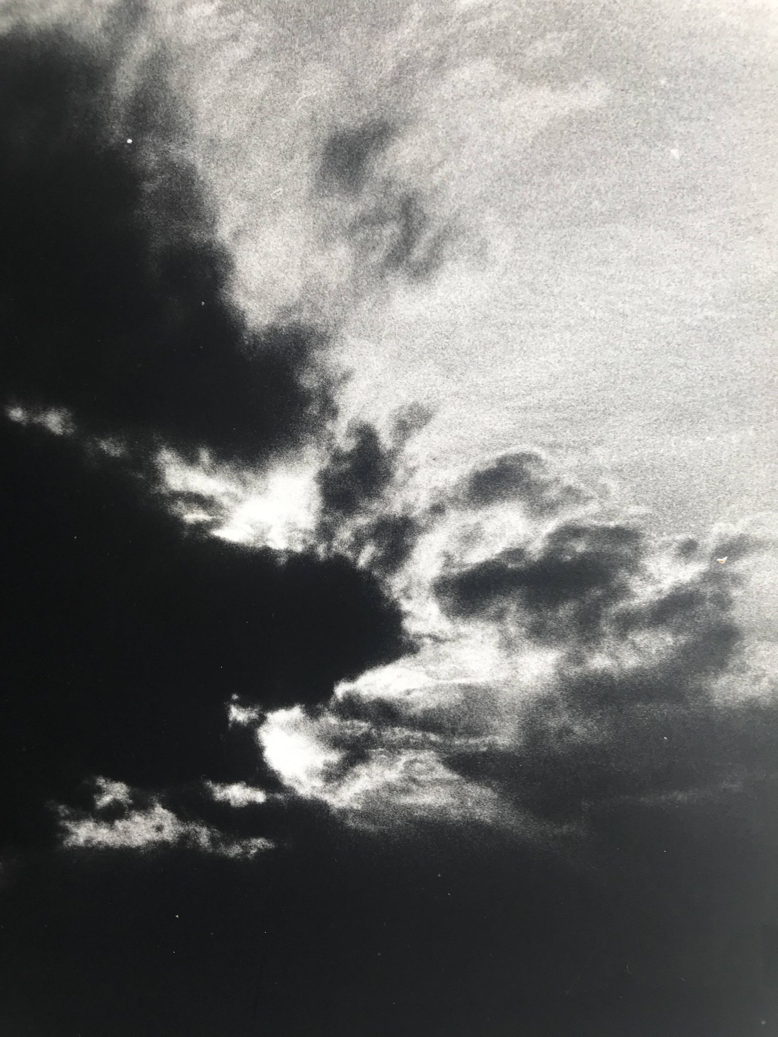 Rosine nusimovici, untitled (cloud iii), c 1980. black and white silver print