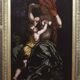 Early 18th Century Style Mother and a Child Oil Painting,