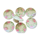 Exclusive antique dessert service in faience/terracotta with slip from 1900.
