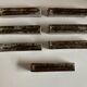 Set of 7 modernist pyrite stoneware potter's knife holders 1970