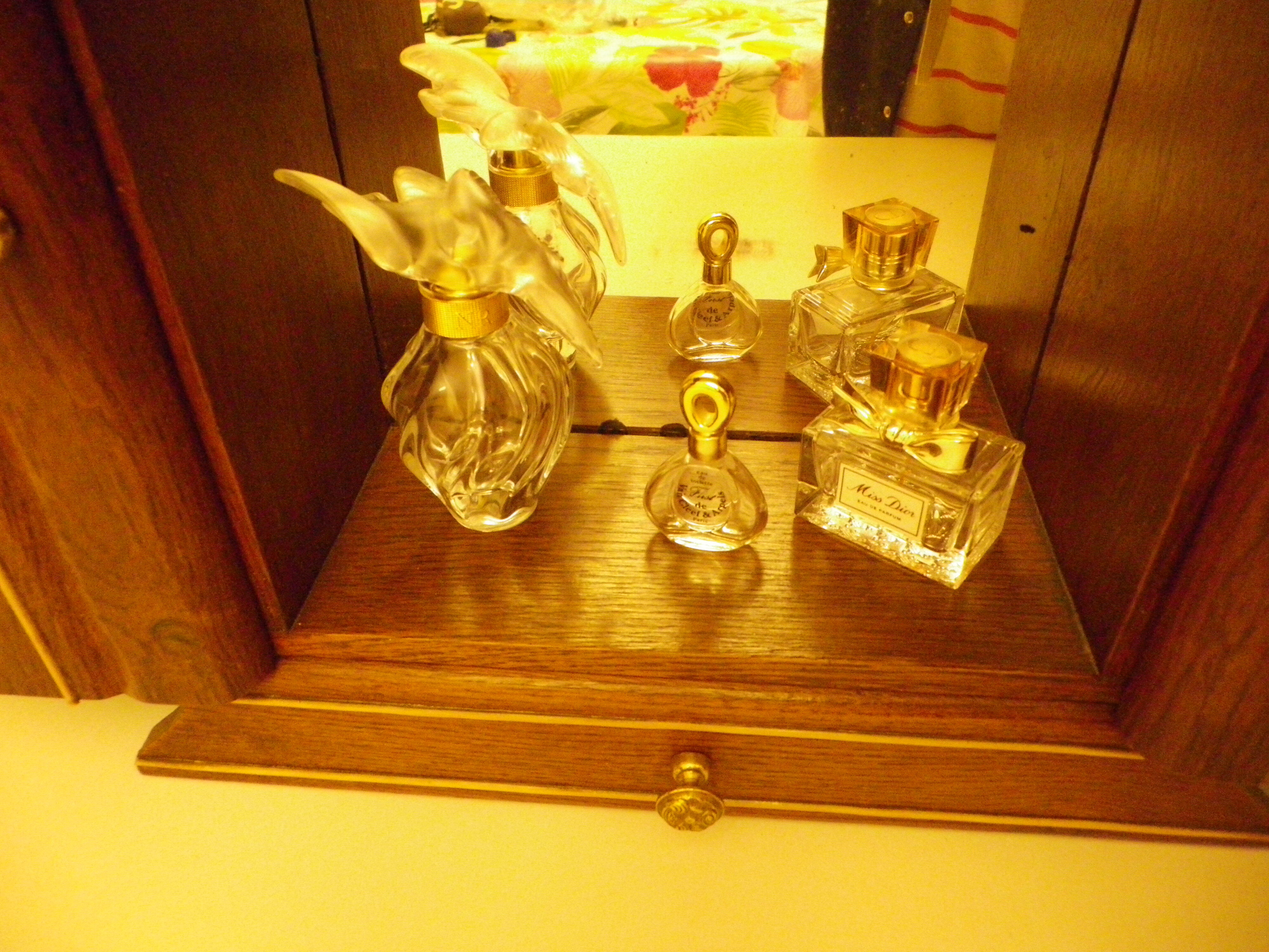 Art Deco extra furniture 1920/1940 to install or fix, wooden, central mirror, 2 doors, 1 drawer