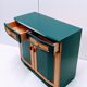 Vintage wooden & green sideboard