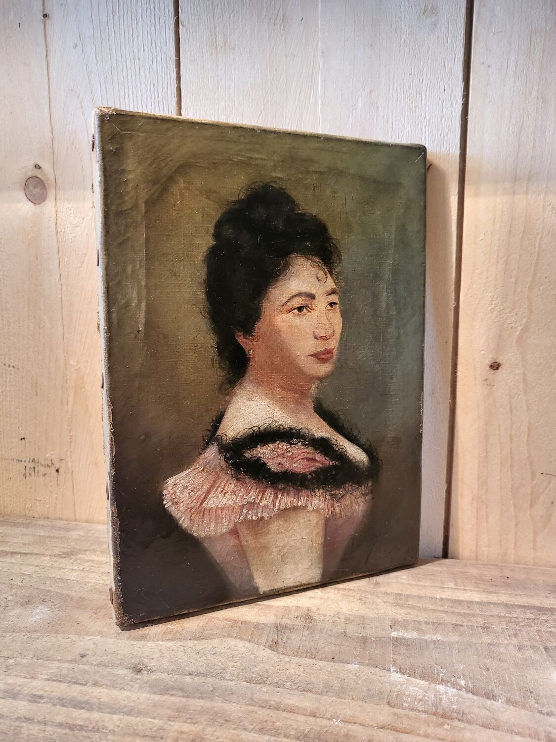 Portrait oil on panel