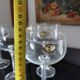 6 bohemian crystal champagne glasses