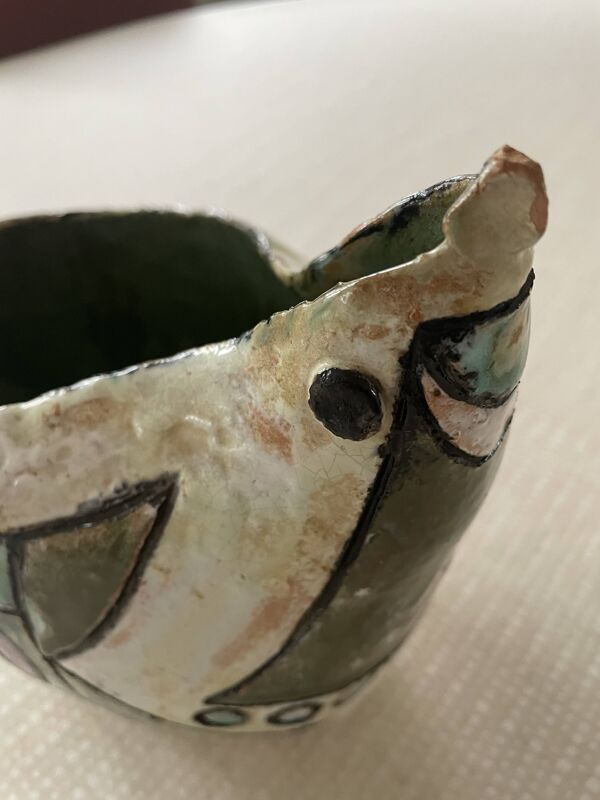 Vase décoration zoomorphe