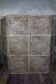 Screen - decorative panel in 3 wings - metal and wood rosettes