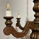 Louis XVI style wooden chandelier, 1890s