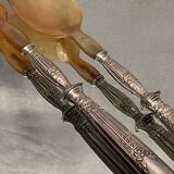 Louis XVI style silver handled salad service