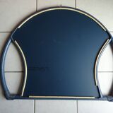 Bamboo mirror half circle 70/80s - 97x76cm