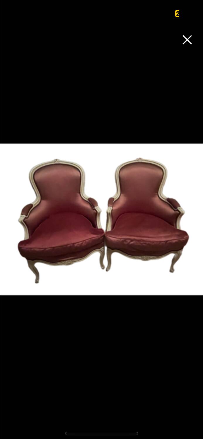 Pair of armchairs, Louis XV style