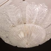 Verona, Large Size Murano Clear trasparent Vintage Glass Ceiling Light, 197