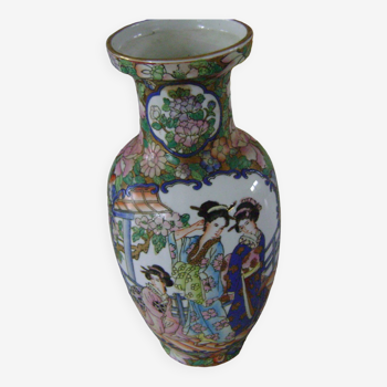 Vase chinois en émaux