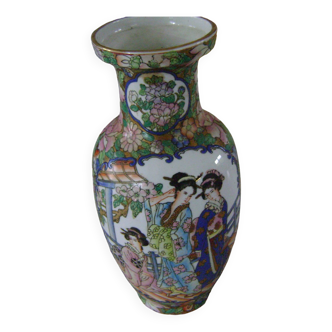 Vase chinois en émaux