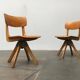 Mid-century German wooden swivel chair for children by Casala